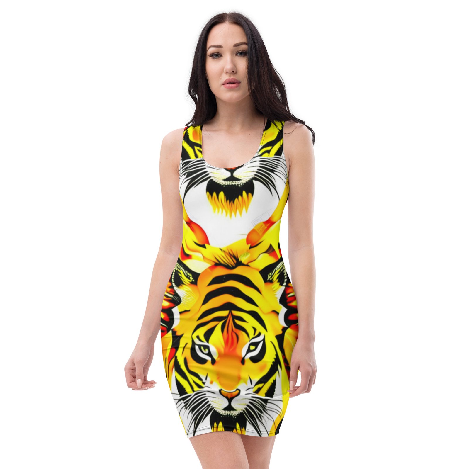 all-over-print-bodycon-dress-white-front-65b3fd39da7d4.jpg - Delistyle.shop