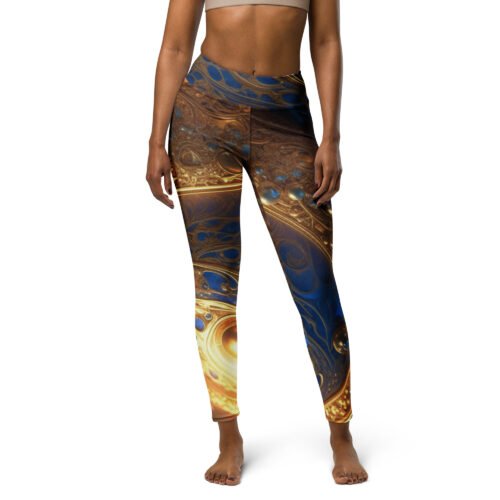 Pearls and Gold Women's Leggings with pockets