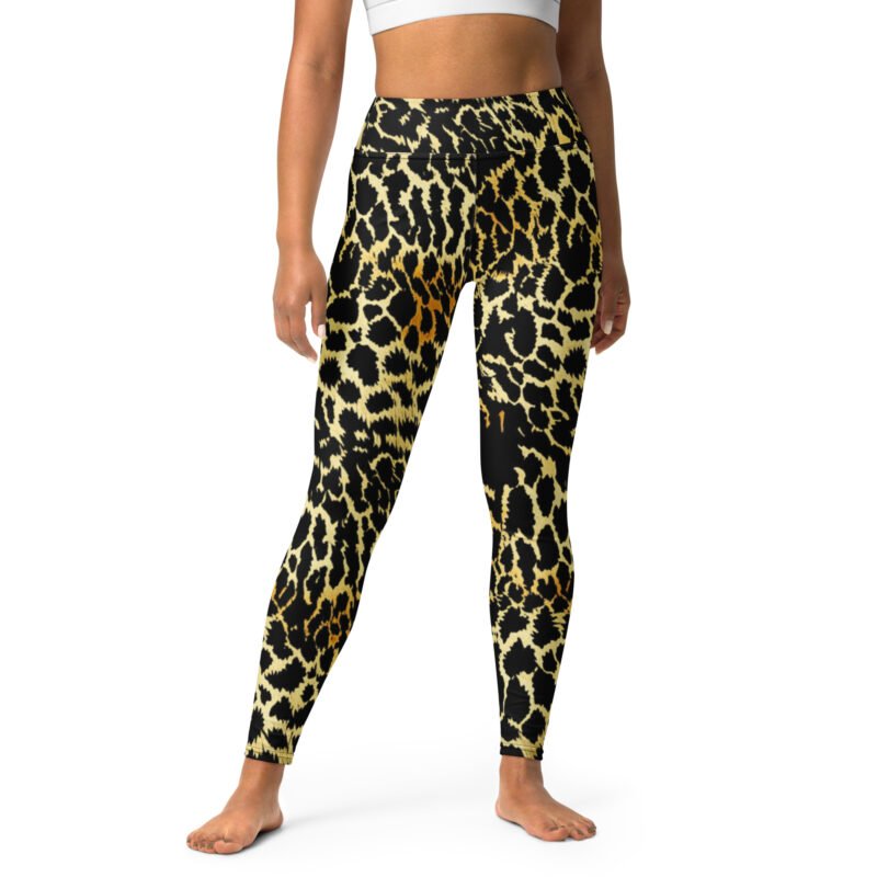 Leopard Skin Yoga Leggings - Image 2