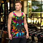 Black Light Tie Dye Tank