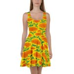 Spring Flower Sunrise Dress